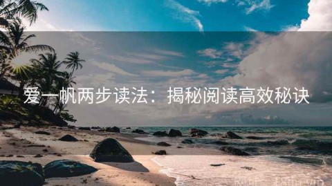 爱一帆两步读法：揭秘阅读高效秘诀