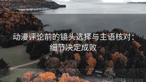 动漫评论前的镜头选择与主语核对：细节决定成败