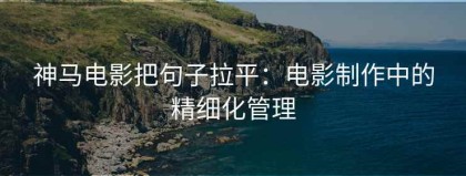 神马电影把句子拉平：电影制作中的精细化管理