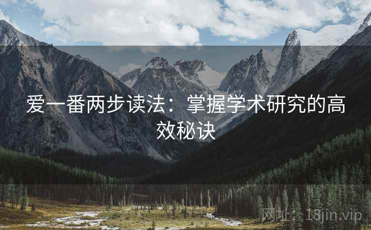 爱一番两步读法：掌握学术研究的高效秘诀