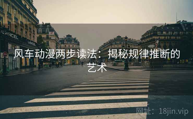 风车动漫两步读法：揭秘规律推断的艺术
