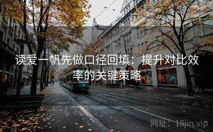 读爱一帆先做口径回填：提升对比效率的关键策略