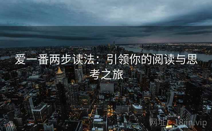 爱一番两步读法：引领你的阅读与思考之旅