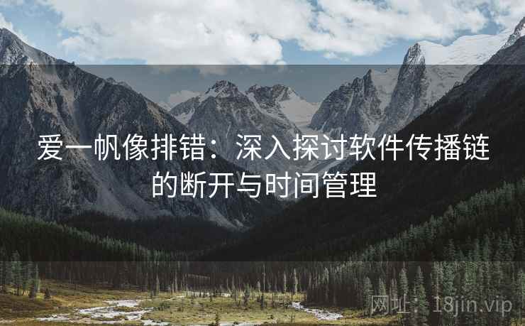 爱一帆像排错：深入探讨软件传播链的断开与时间管理